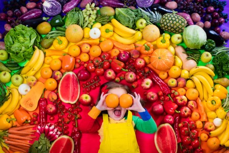 野菜果物と子供